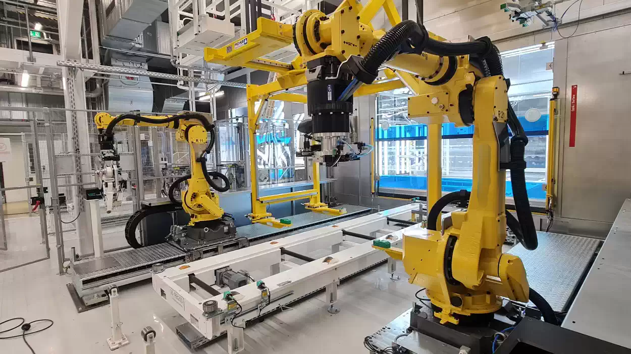 Inštalácia robotickej výrobnej linky